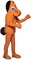 The Costume Center Brown and Black Pokey Unisex Adult Halloween Costume - One Size